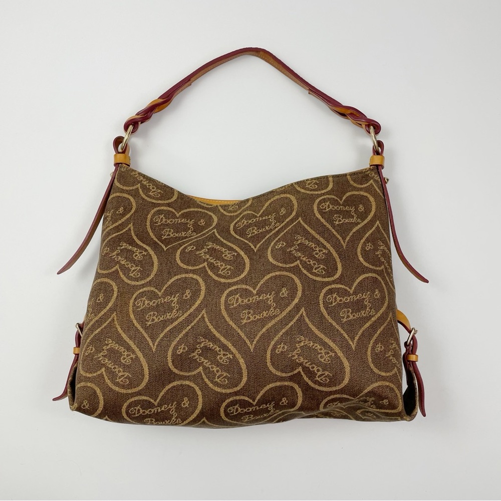 Dooney & Bourke Denim Heart Shoulder Tote